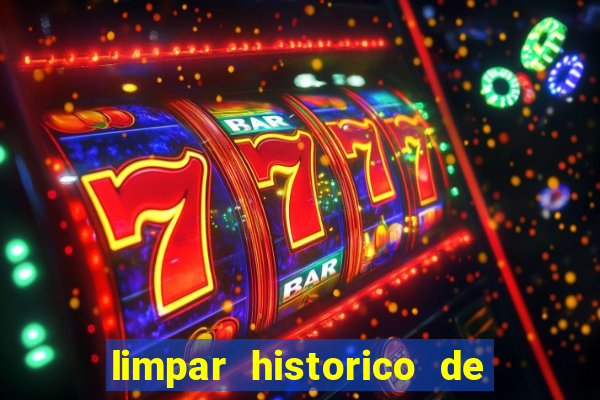 limpar historico de apostas bet365